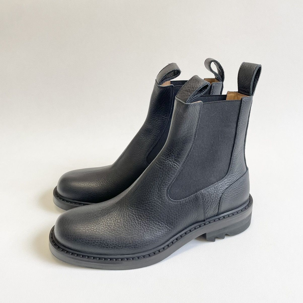 Dries Van Noten Black Tumbled Leather Boots Size US 9 / EU 42 - 2 Thumbnail