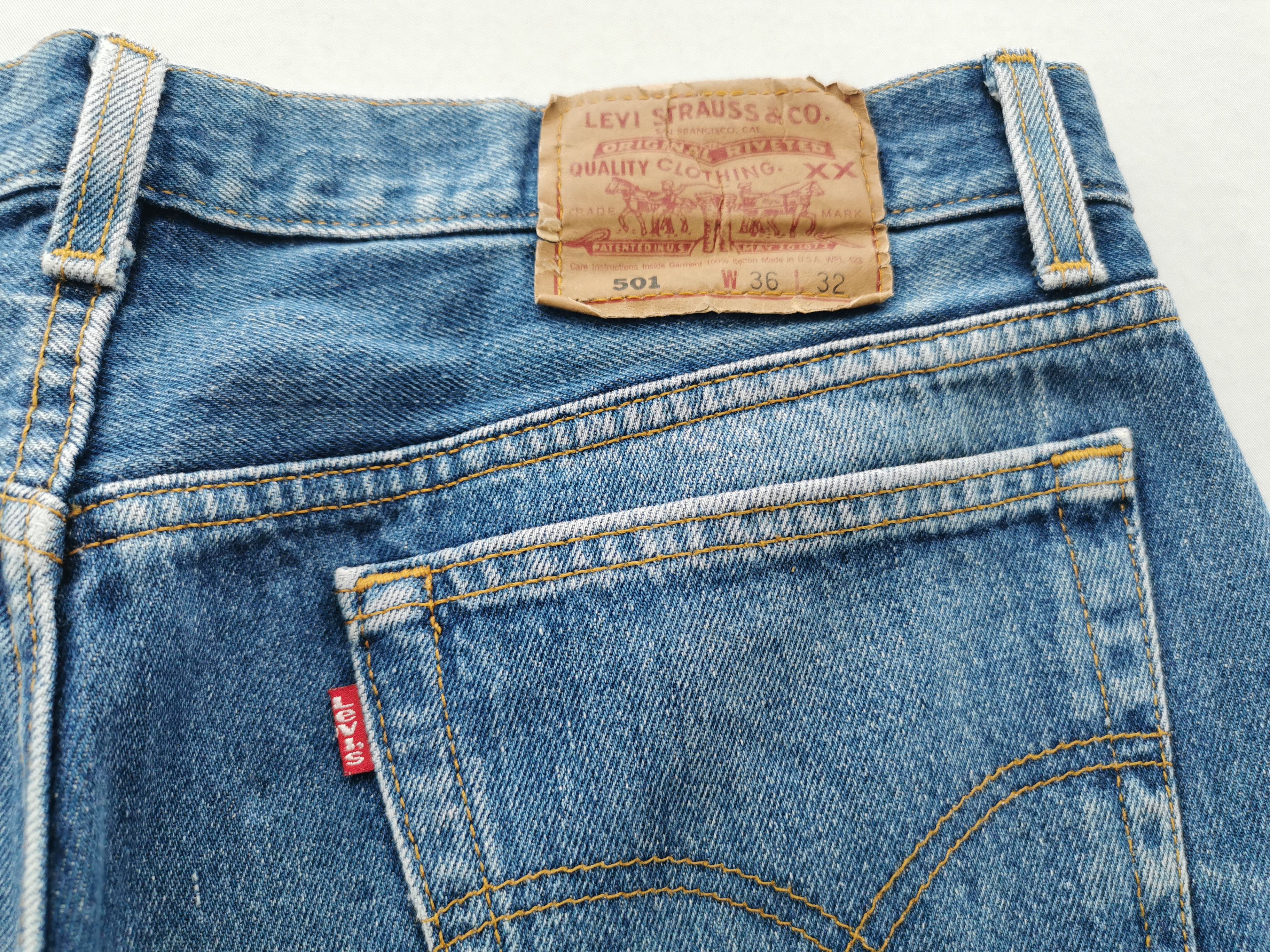 Levi's Vintage 90's Levis Lot 501 Denim Made In USA Size 30/36x32 Size US 36 / EU 52 - 6 Thumbnail