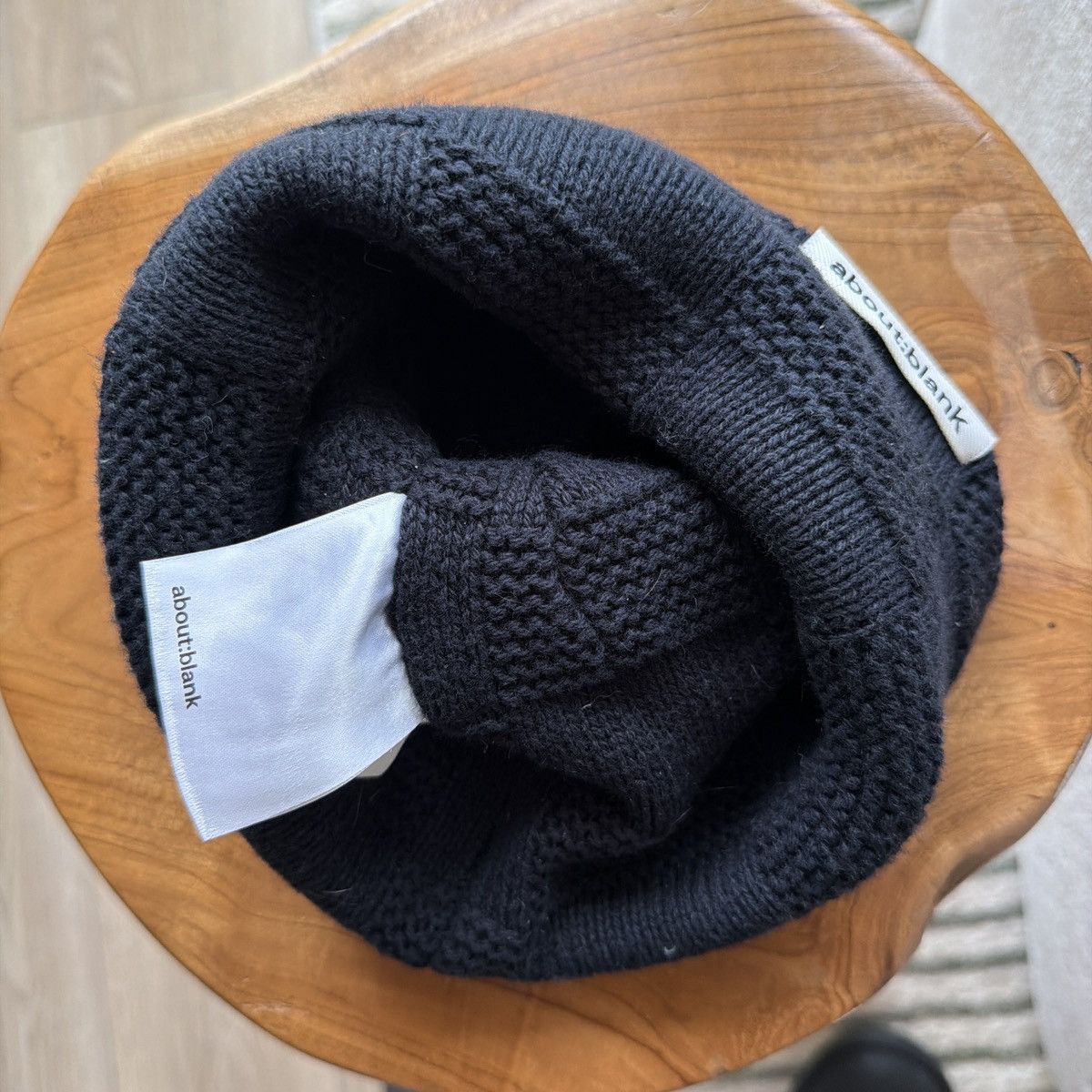 About:Blank About:Blank checkered knit beanie Size ONE SIZE - 2 Thumbnail