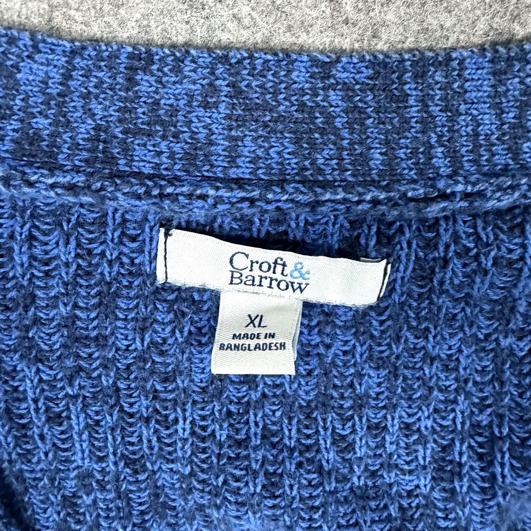 Croft & Barrow Croft & Barrow Button-Up Long-Sleeve Cardigan Knit Sweater Women's XL Blue Size XL / US 12-14 / IT 48-50 - 3 Thumbnail