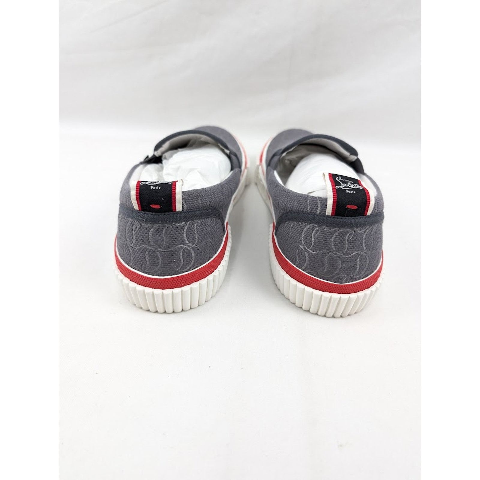 Christian Louboutin o1rshd1 Pedro Boat Flat Sneakers in Smoky Size US 12.5 / EU 45-46 - 18 Thumbnail