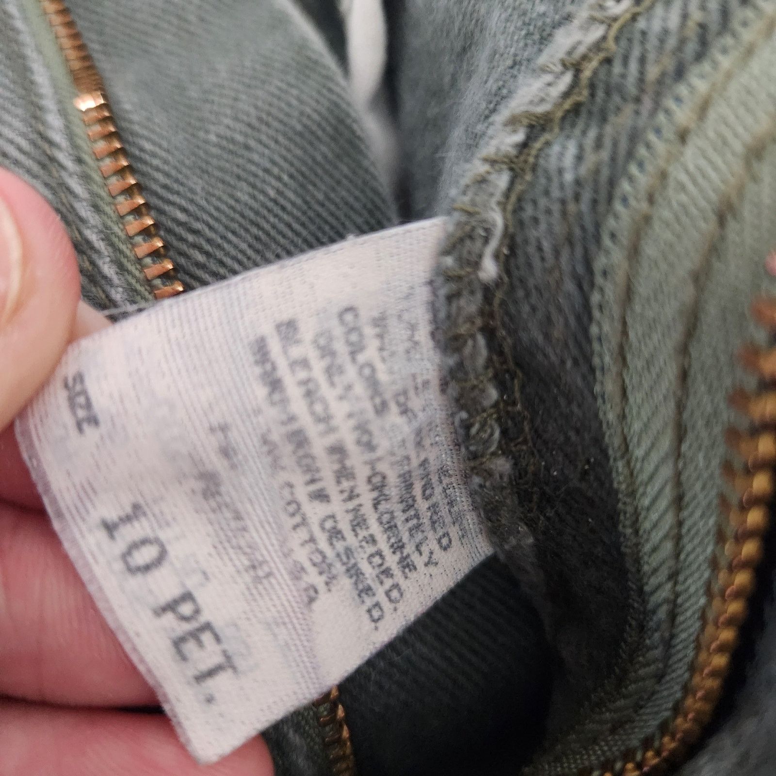 L.L. Bean Green L.L. Bean High Waisted Jeans 10 Vintage Petite Crop Size 32" / US 10 / IT 46 - 11 Thumbnail