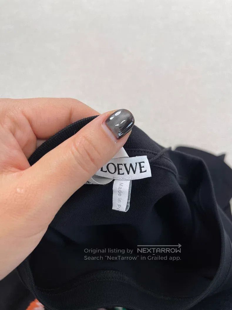 Loewe Loewe FW24 Logo Letter Embroidery Casual Loose Round Neck Size XS / US 0-2 / IT 36-38 - 2 Thumbnail