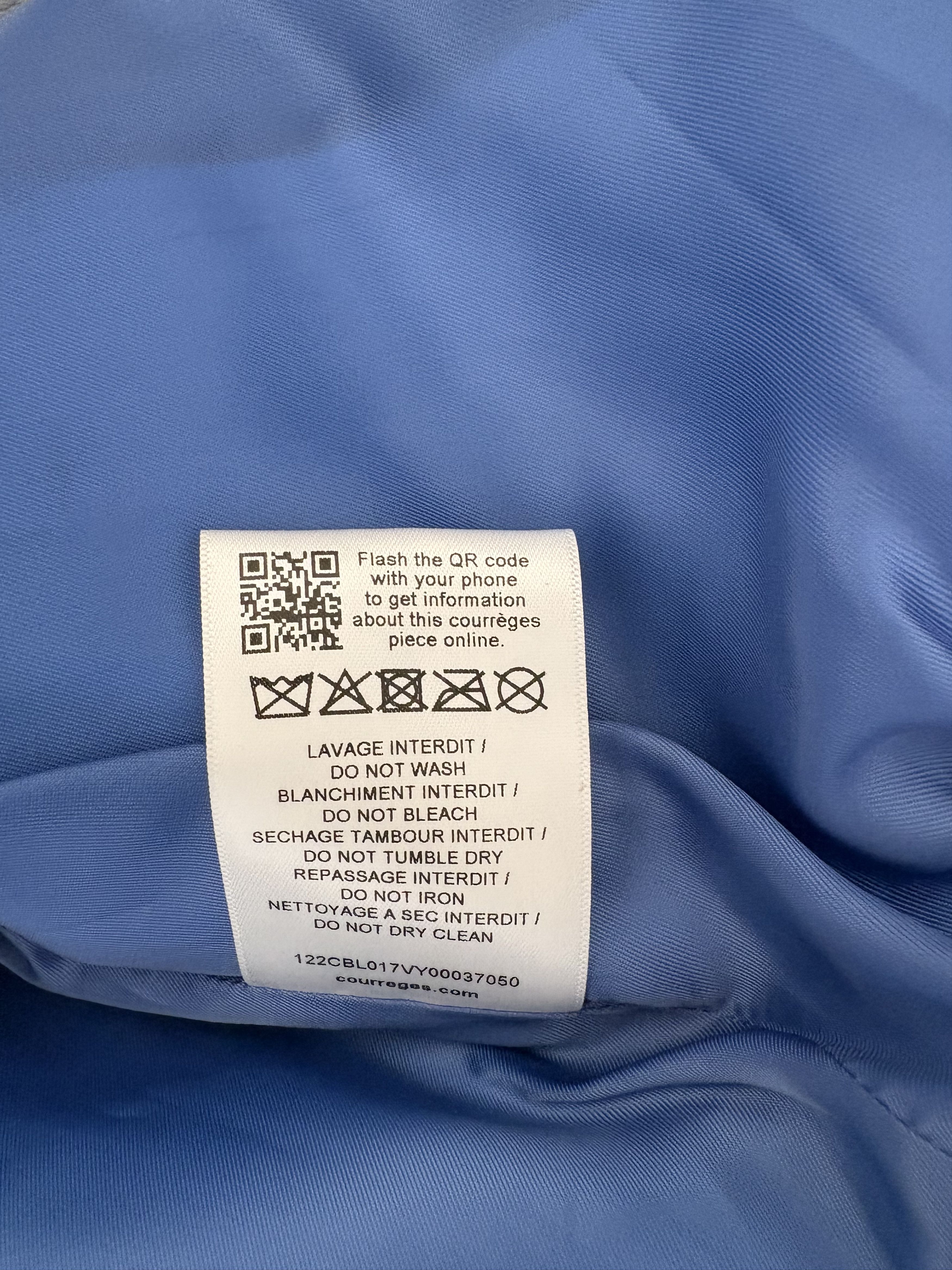 Courreges Courreges jacket men blue Size US XL / EU 56 / 4 - 9 Thumbnail