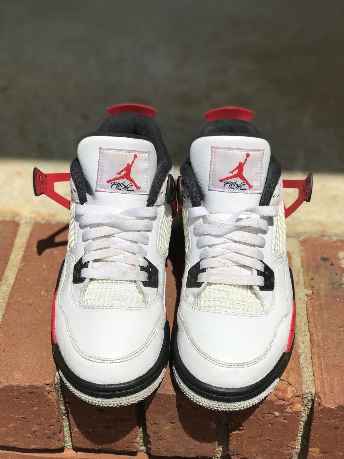 Jordan Brand Air Jordan Retro 4 “Red Cement” Size 7Y / 8.5 Wmns Size US 7 / EU 40 - 3 Thumbnail