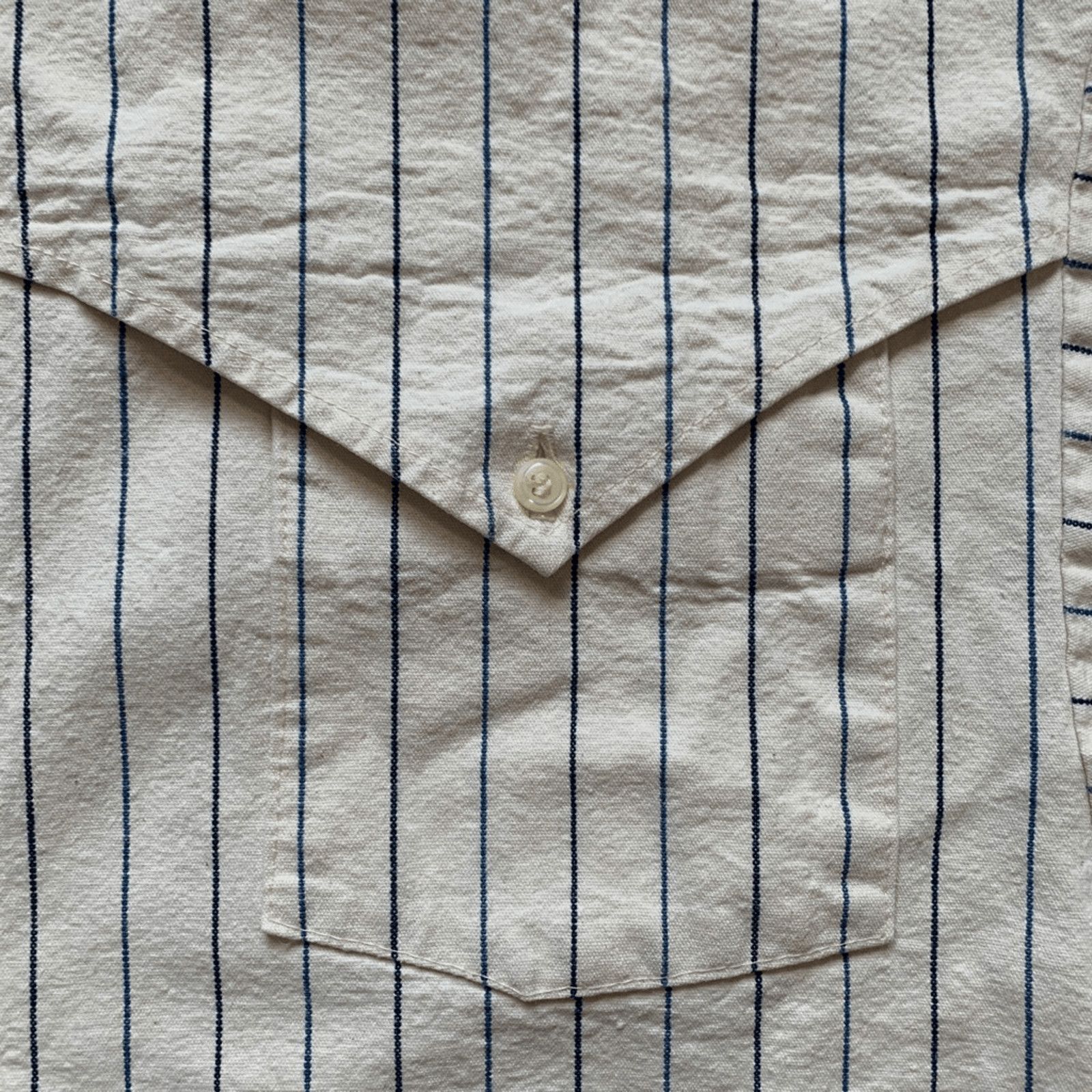 Vintage Vintage Panhandle Slim Western Shirt Small White Blue Stripe Size US S / EU 44-46 / 1 - 7 Thumbnail