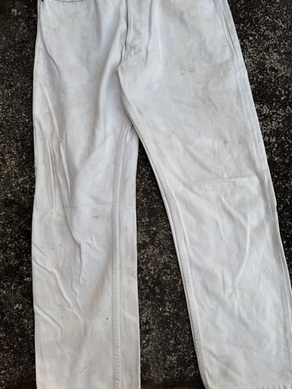 A.P.C. APC SELVEDGE DENIM WHITE JEANS Size US 29 - 2 Thumbnail