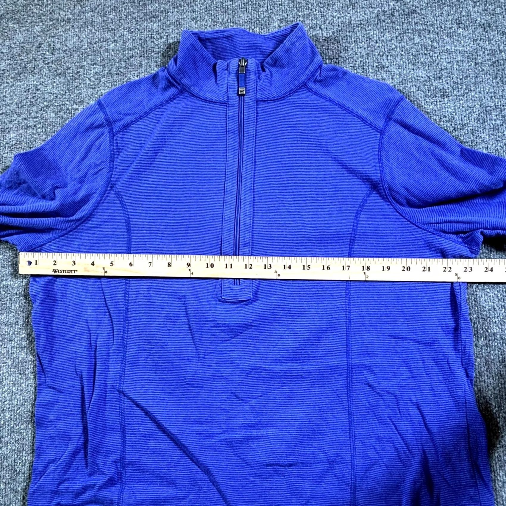 Talbots Talbots Top Womens 2X Plus Purple Cotton Blend 1/2 Zip Long Sleeve Active Golf Tennis Walking Size XXL / US 16-18 / IT 52-54 - 7 Thumbnail