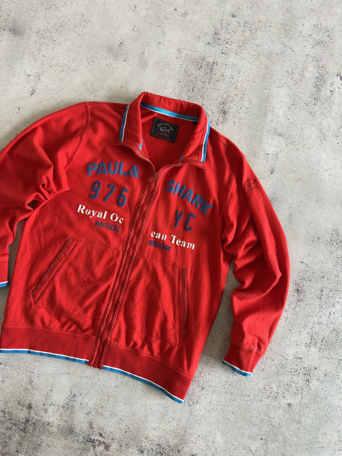 Paul & Shark Paul & Shark Red Cotton Full Zip Sweater Size 12 years Size US XS / EU 42 / 0 - 2 Thumbnail