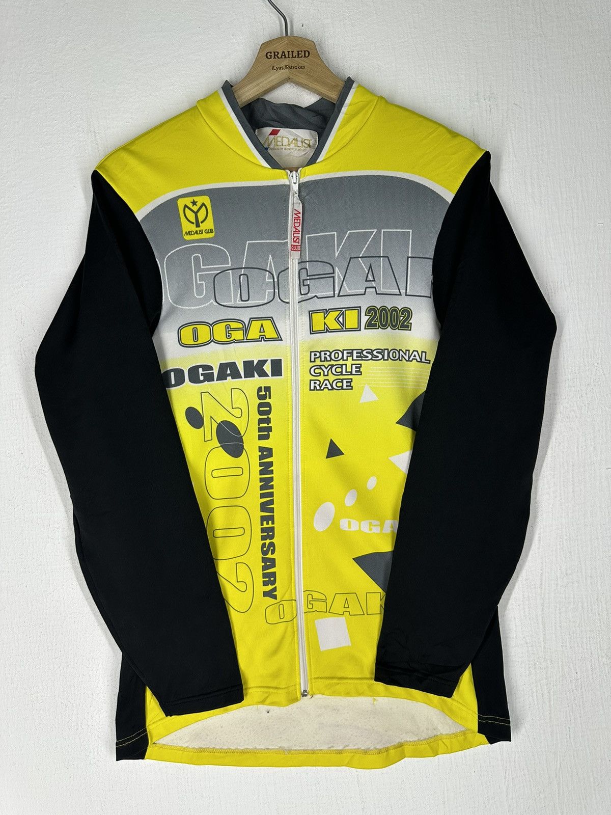 Vintage Vtg Medalist Club Ogaki 50th Anniversary Cycle Race Jersey Size US M / EU 48-50 / 2 - 2 Thumbnail