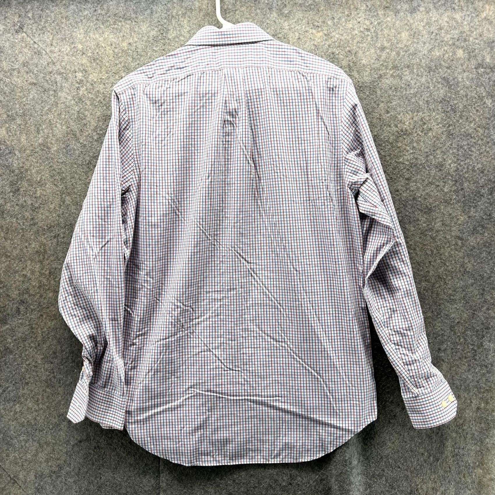 Banana Republic Banana Republic Shirt Men Medium White Red Casual Button Down Check Non Iron Regular Sleeve Long Sleeve/Collar-Down Button-Up Size US M / EU 48-50 / 2 - 3 Thumbnail