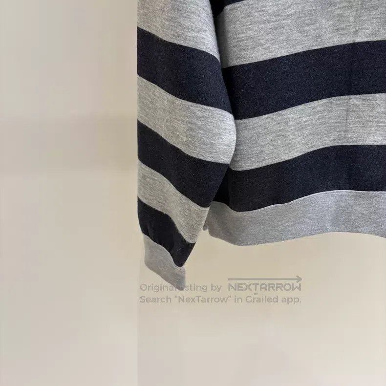 Louis Vuitton Louis Vuitton Striped zip coat collar monogrammed Logo pri Size US L / EU 52-54 / 3 - 5 Thumbnail