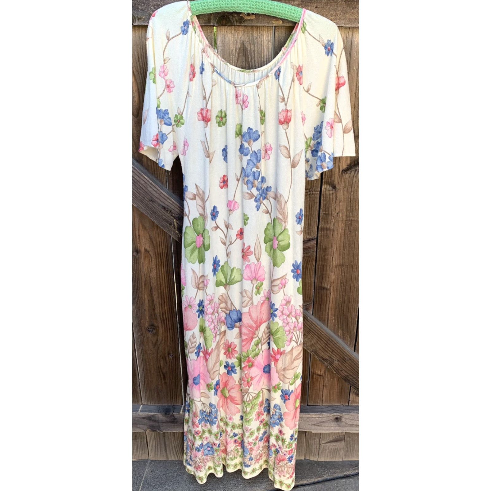 CLOT vtg floral terry cloth long muumuu dress union made RN 21673 Grandmacore Size L Size L / US 10 / IT 46 - 5 Thumbnail