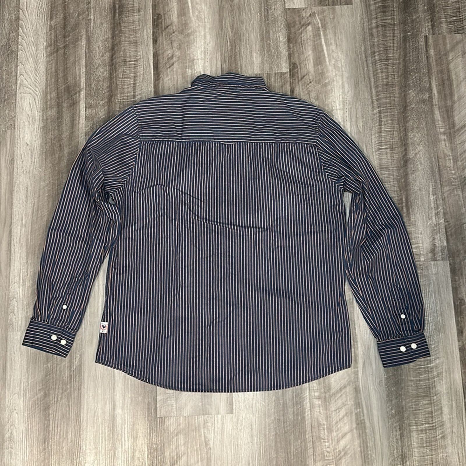 Travis Scott Cactus New York Shirt Striped Long Sleeve Button Down - XL Size US XL / EU 56 / 4 - 3 Thumbnail