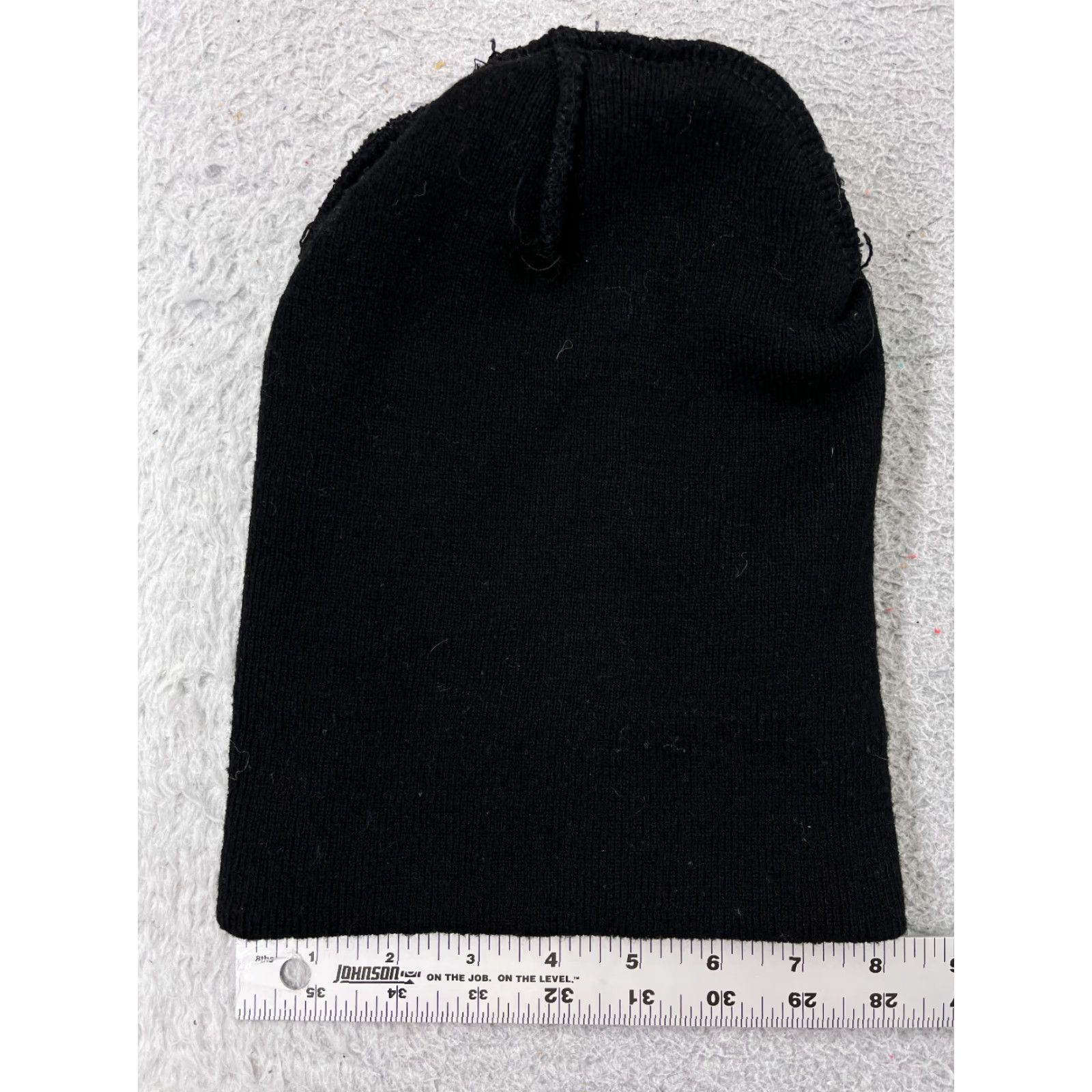 Vintage KNIT Beanie Adult One Size Black Knit Acrylic Beanie Winter Ski Surf Skate Hat Mens Size ONE SIZE - 4 Thumbnail