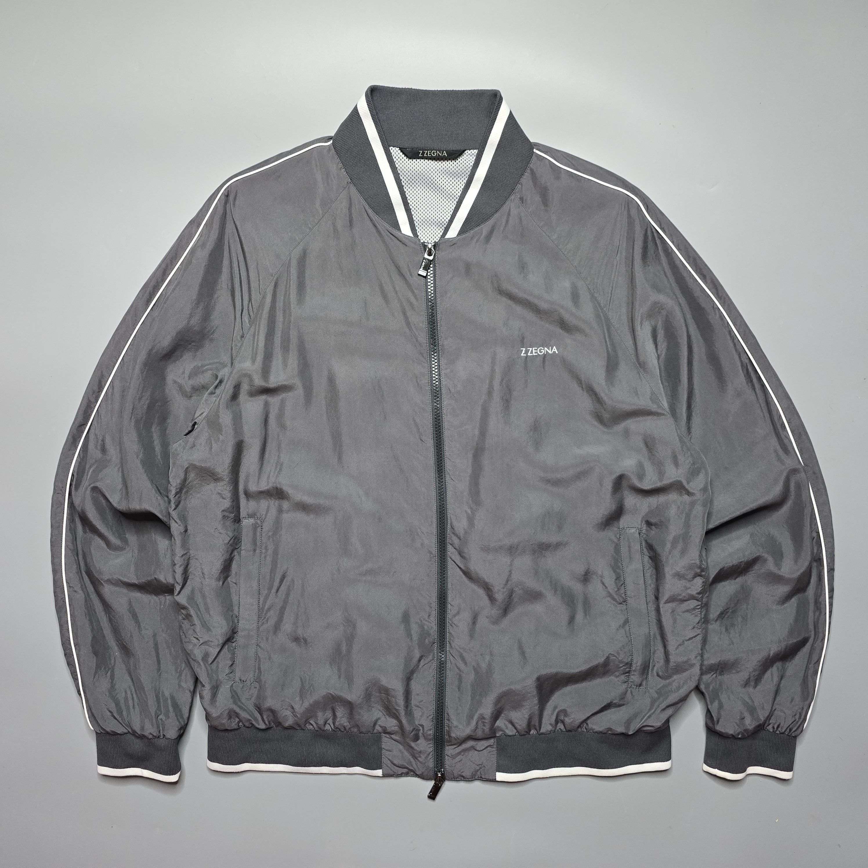Ermenegildo Zegna Z Zegna - Silk Bomber Jacket Size US L / EU 52-54 / 3 - 1 Thumbnail