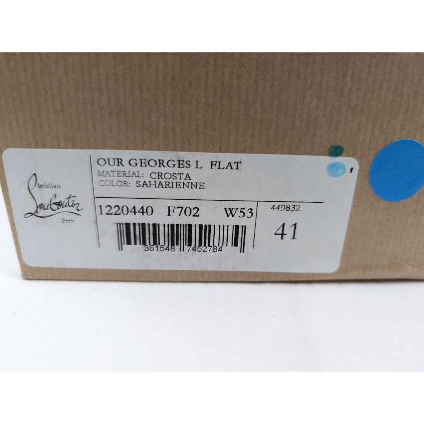 Christian Louboutin o1rshd1 Our Georges L Flat Shoes in Saharienne Size US 8 / EU 41 - 9 Thumbnail