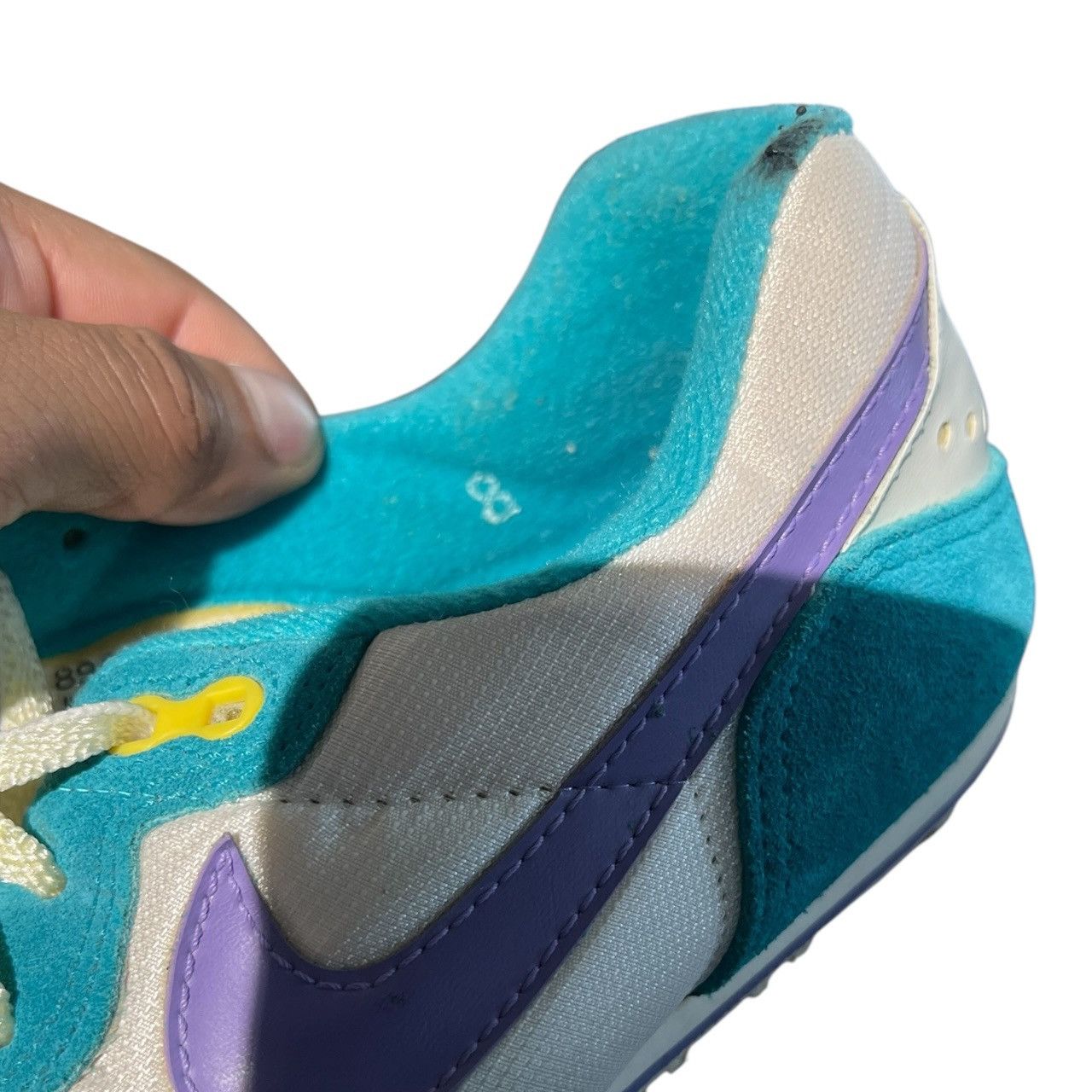 Nike Vintage 70s Nike Sc-E Cycle Shoes Teal Purple Size US 8 / IT 38 - 8 Thumbnail