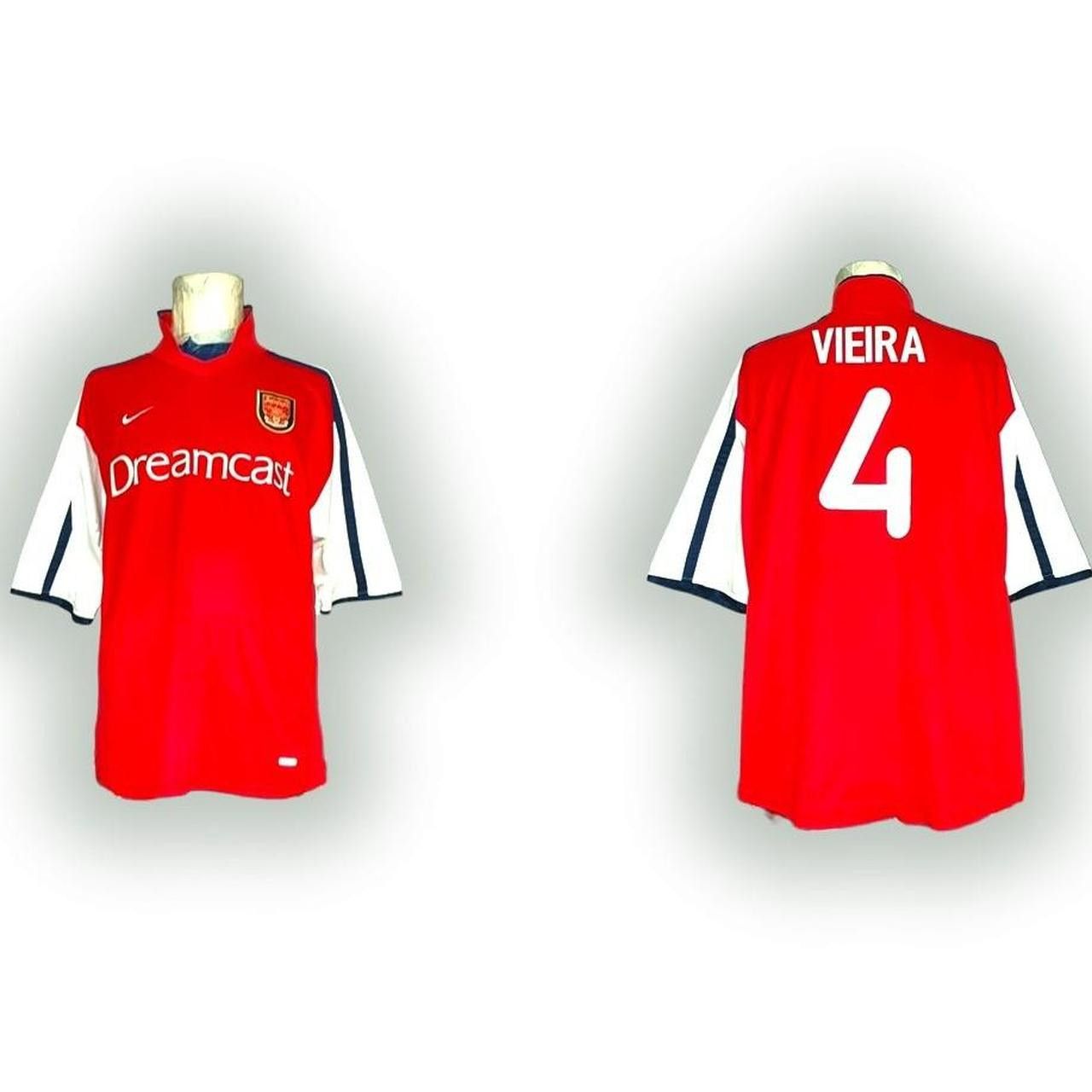 Nike Fc Arsenal England 2000 2001 2002 Home Shirt Jersey Size US XL / EU 56 / 4 - 1 Thumbnail
