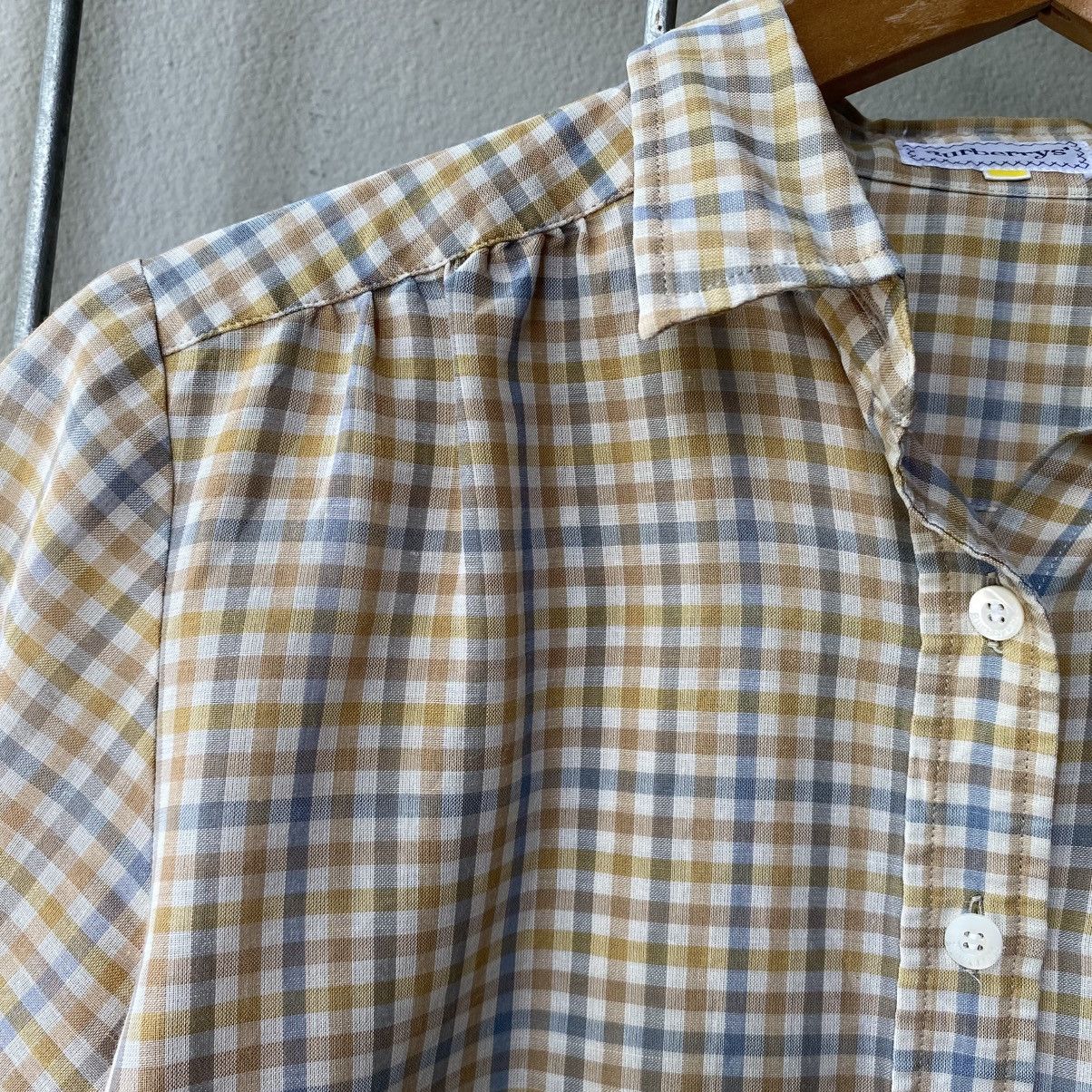 Burberry Burberrys Pastel Plaid Short Sleeve Shirt Size M / US 6-8 / IT 42-44 - 9 Thumbnail