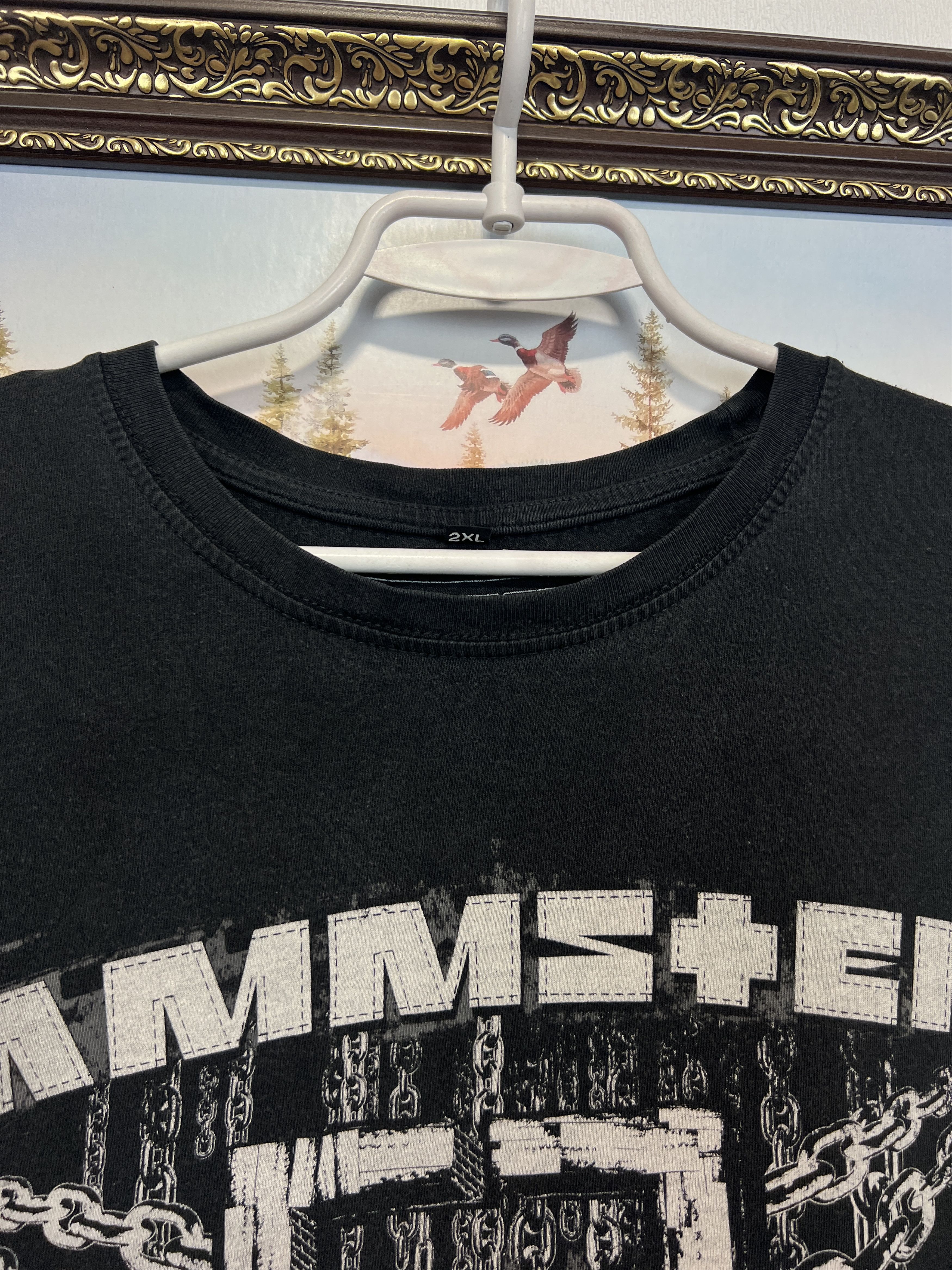 Vintage Rammstein In Ketten Band Shirt Over Print Tee Jersey Trikot Size US XXL / EU 58 / 5 - 4 Thumbnail
