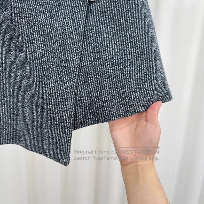 Acne Studios Acne Studios Blue-Grey Wool Zipper Irregular Skirt Size 42" / US 20 - 4 Thumbnail