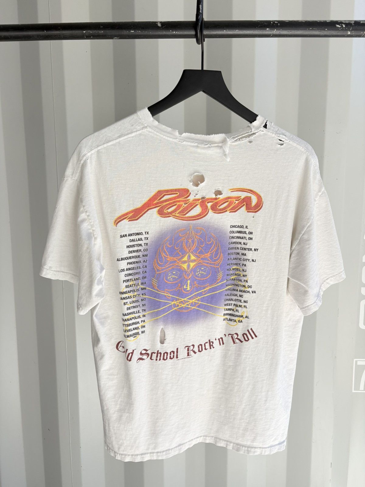Band Tees Vintage Poison Shirt Faded Thrashed Distressed Grunge Band Size US L / EU 52-54 / 3 - 3 Thumbnail
