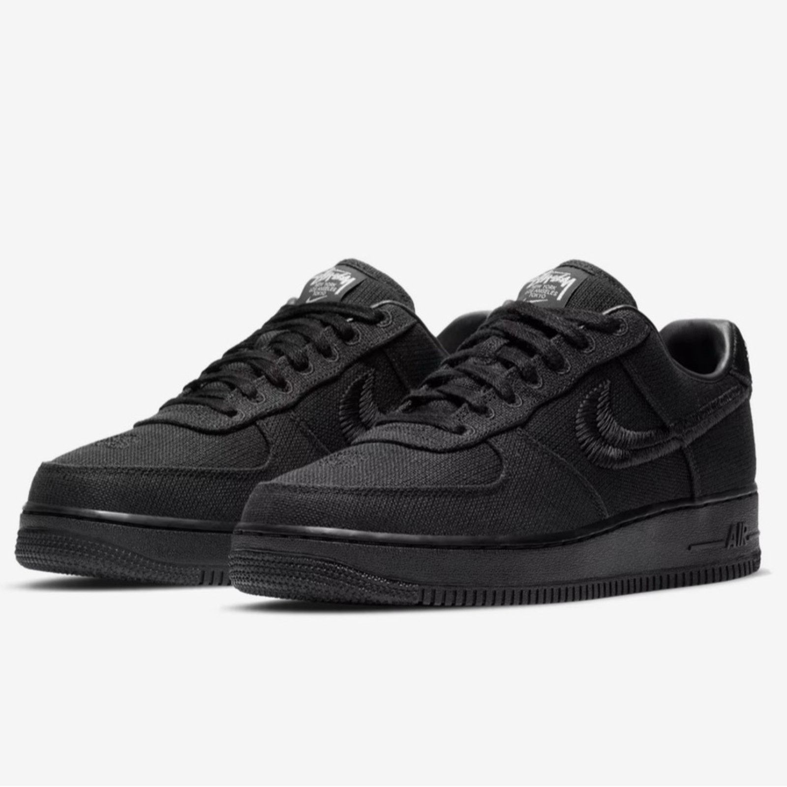 Nike × Stussy AF1 Low "Black" Sneakers M US 12.5 Limited Edition Collab Size US 12.5 / EU 45-46 - 1 Thumbnail