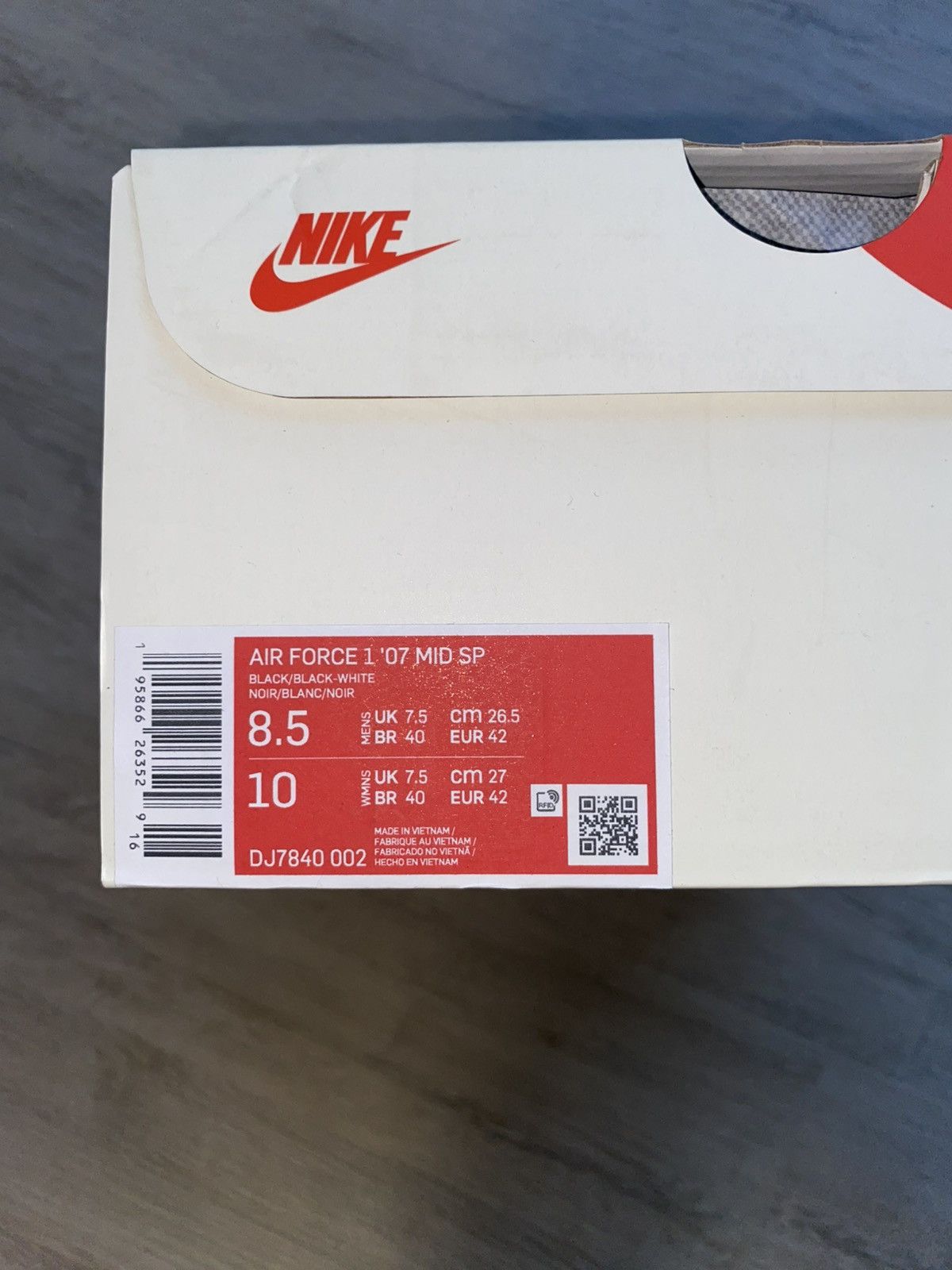 Nike × Stussy Nike Stussy Air Force One Mid Size US 8.5 / EU 41-42 - 4 Thumbnail