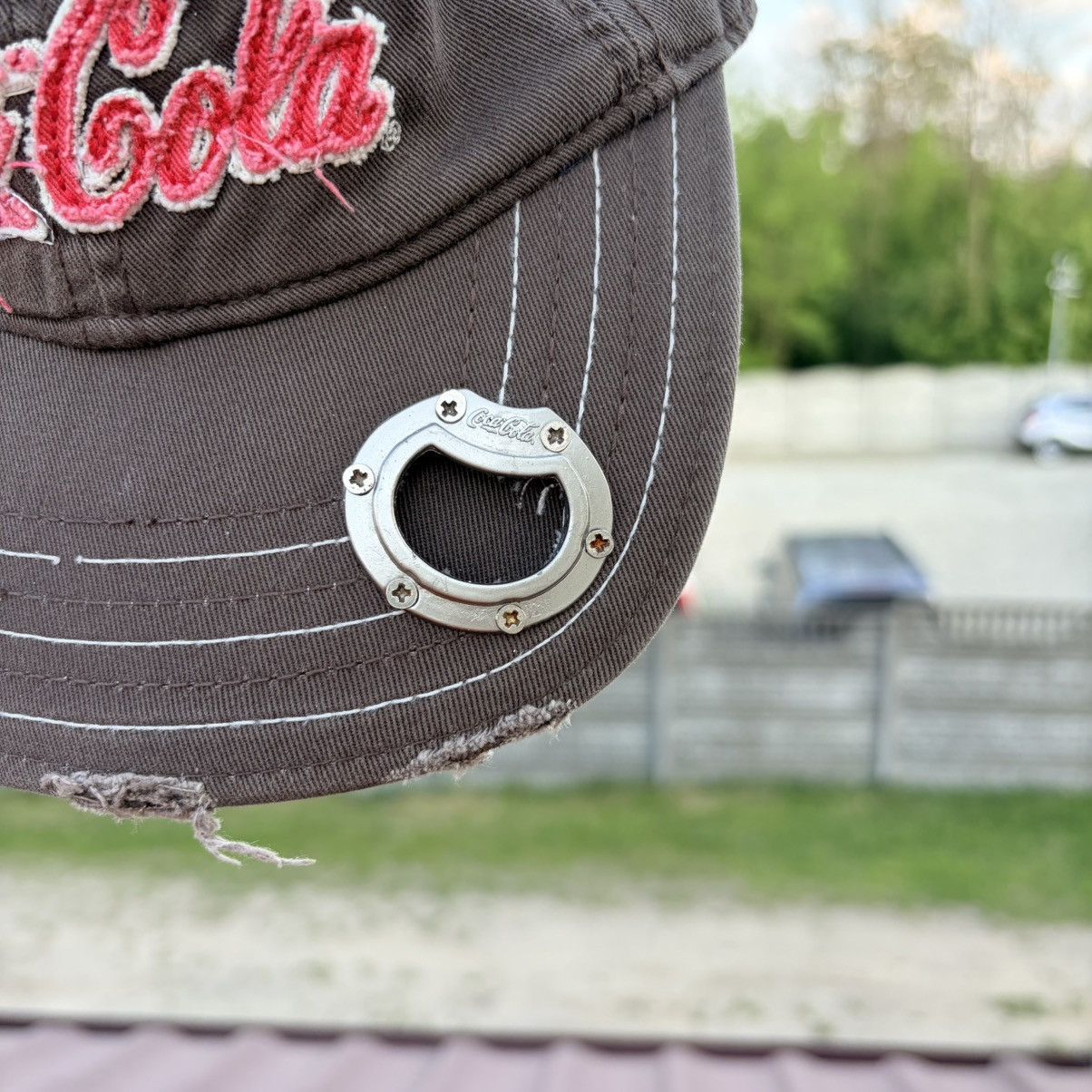 Coca Cola Vintage Coca Cola Cap Distressed Brown Y2K Hat Bottle Open Size ONE SIZE - 3 Thumbnail