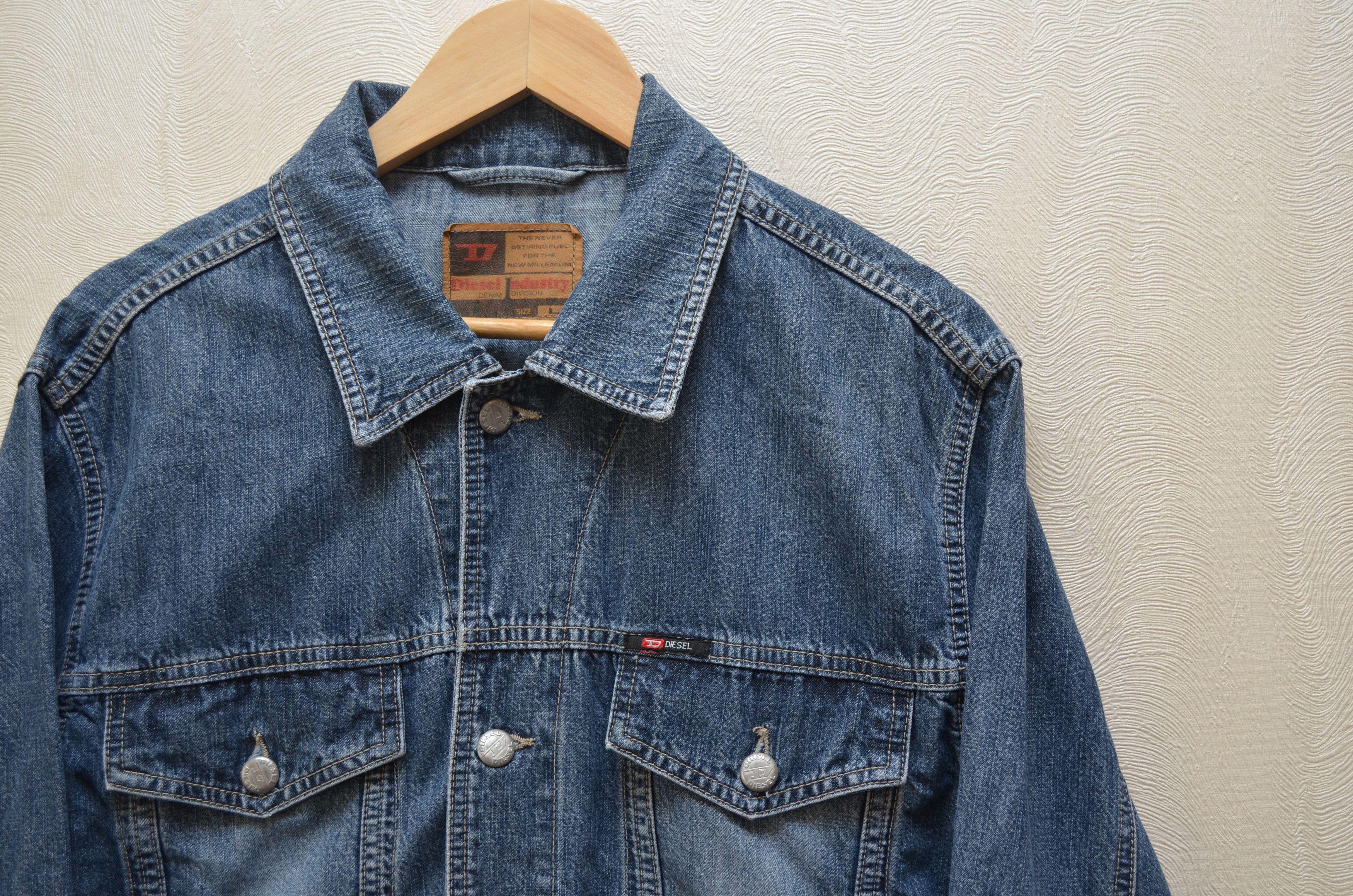 Diesel × Vintage Diesel Denim Blue Vintage Jacket Size L RARE 90s y2k Size US L / EU 52-54 / 3 - 3 Thumbnail
