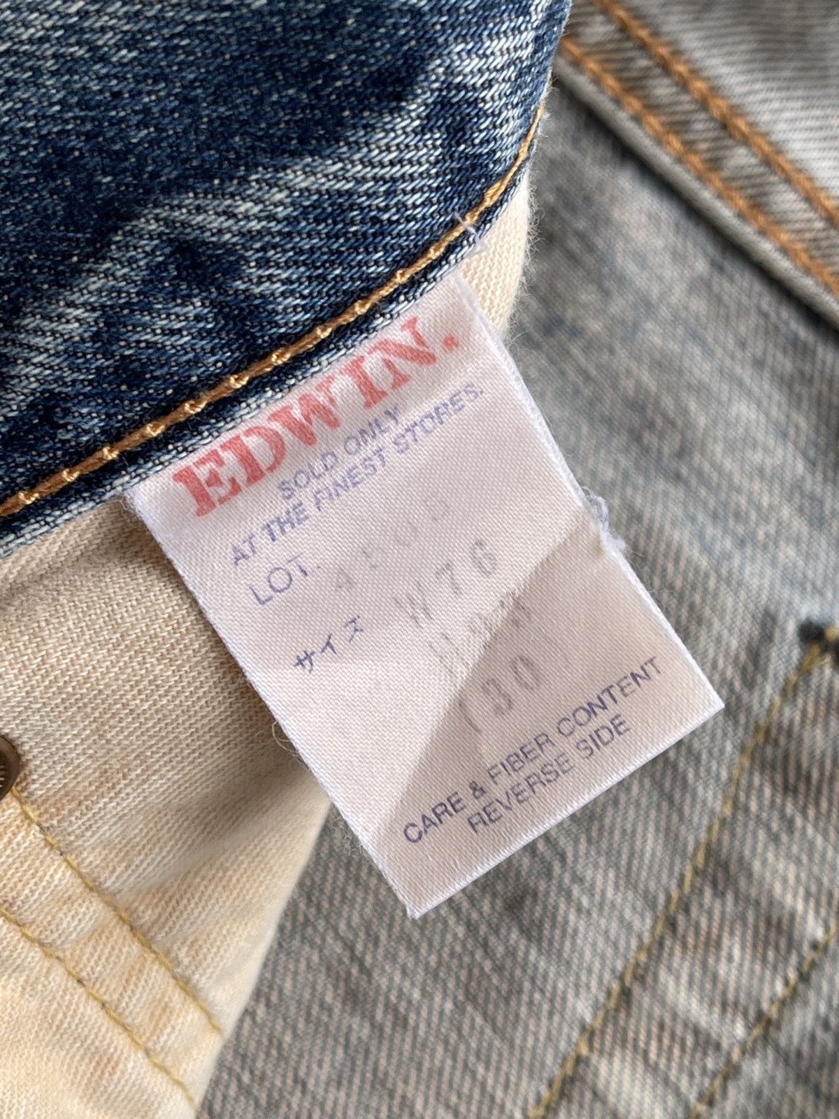 Vintage Vintage Edwin 505x Distressed Selvedge Denim Size US 28 / EU 44 - 14 Thumbnail