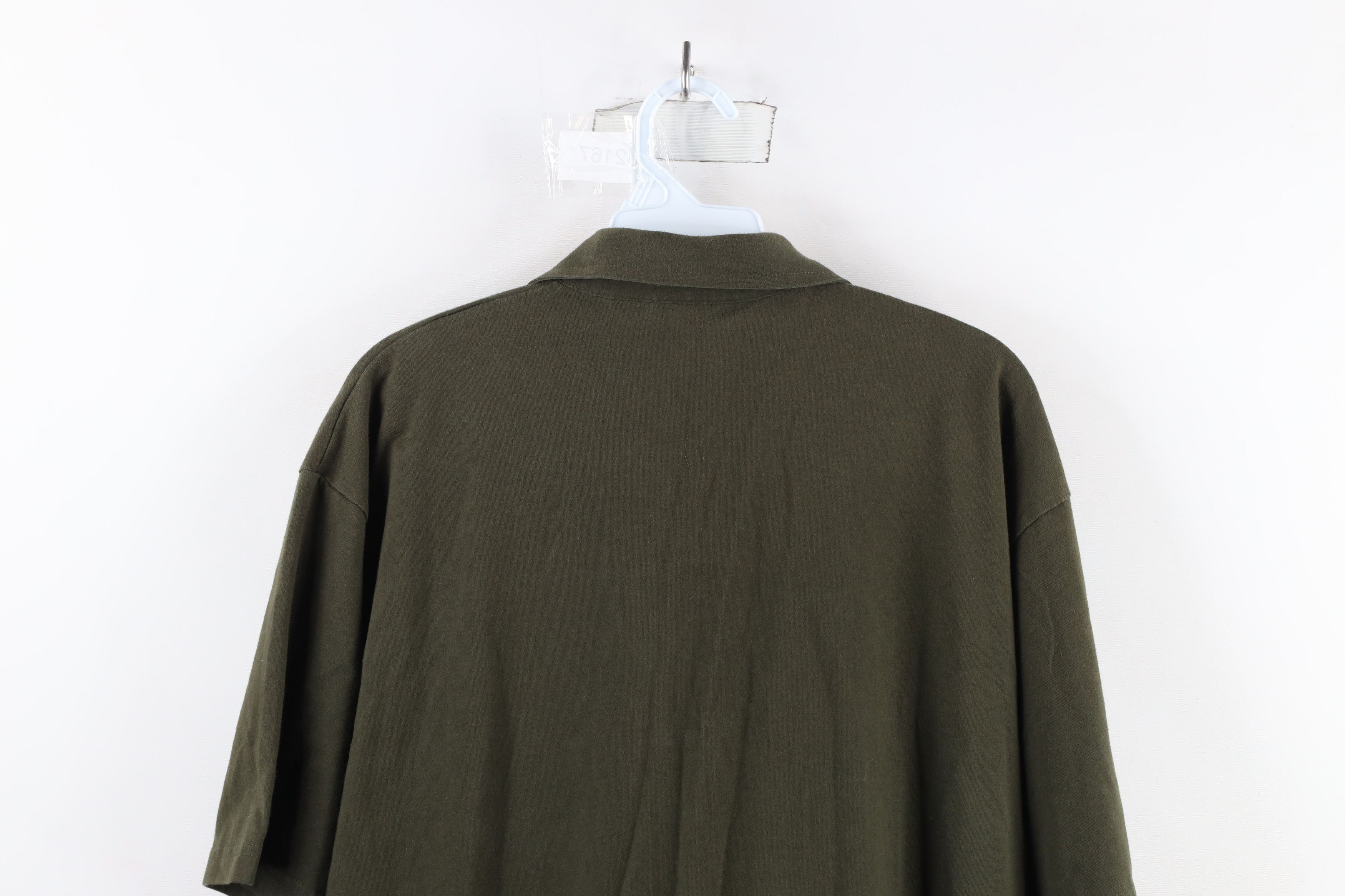 Vintage Vintage 90s Streetwear Blank Collared Golf Polo Shirt Green Size US M / EU 48-50 / 2 - 8 Thumbnail