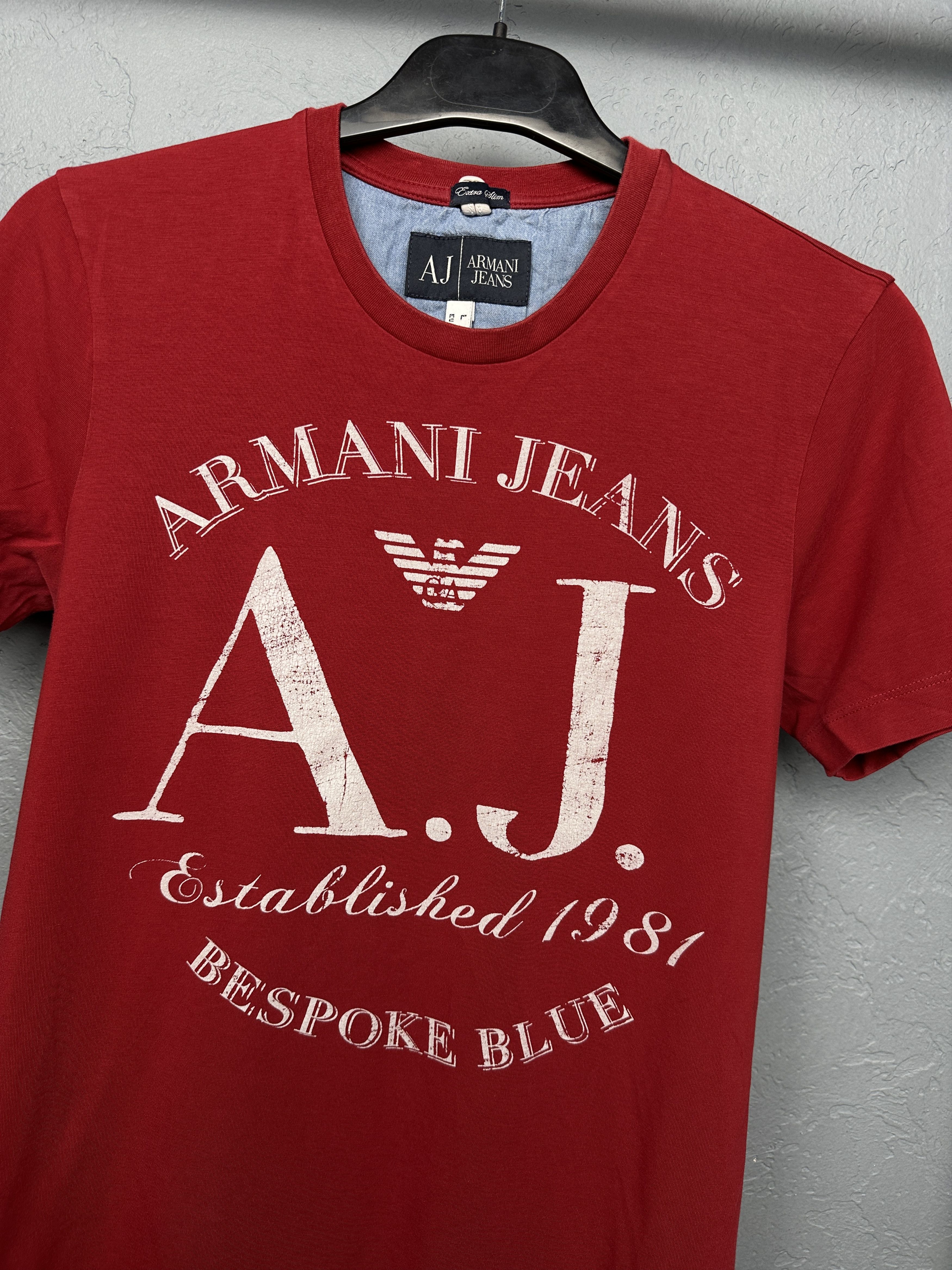 Armani Armani Jeans Mens Big Logo T-Shirt Size US M / EU 48-50 / 2 - 2 Thumbnail