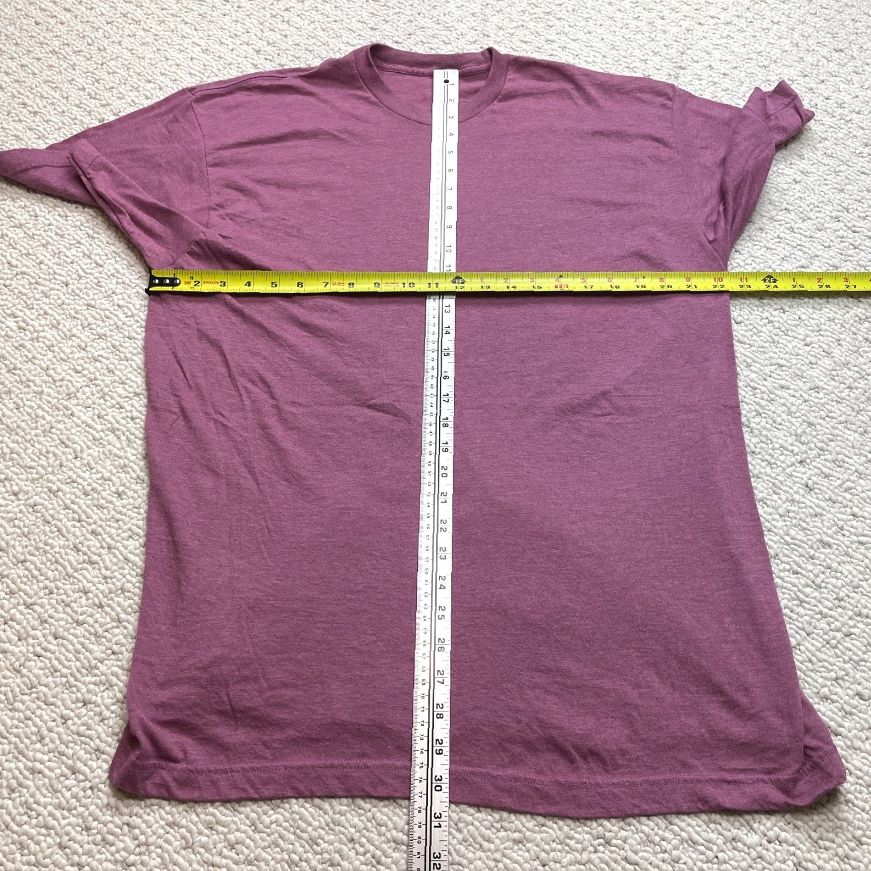 Vintage Unbranded Shirt Mens XL Pink Short Sleeve Solid Basic Adult Crew V-Neck Cotton Jersey 2020s Music Theme Men Size US XL / EU 56 / 4 - 2 Thumbnail