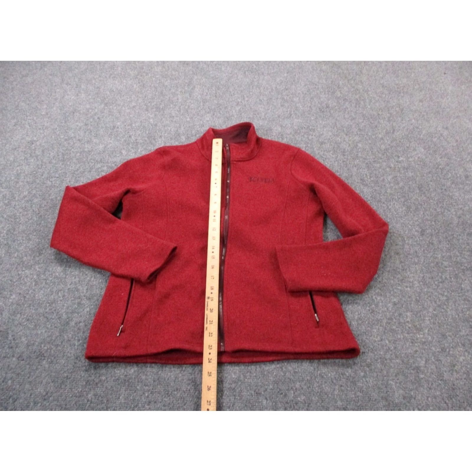 Vintage KUIU Jacket Womens XL Red High Loft Fleece Windbreaker Jacket Size XL / US 12-14 / IT 48-50 - 3 Thumbnail
