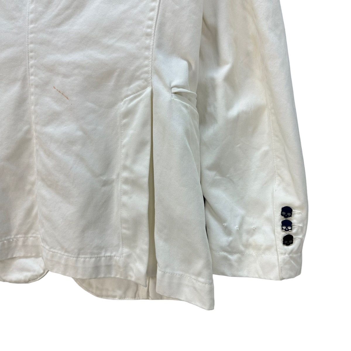 HYDROGEN HYDROGEN GIACCA DENIM SKULL BUTTON CASUAL JACKET #8184-210 Size US M / EU 48-50 / 2 - 18 Thumbnail