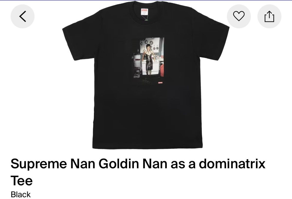 Supreme Supreme Nan goldin Nan as a dominatrix tee T-shirt Size US M / EU 48-50 / 2 - 1 Thumbnail