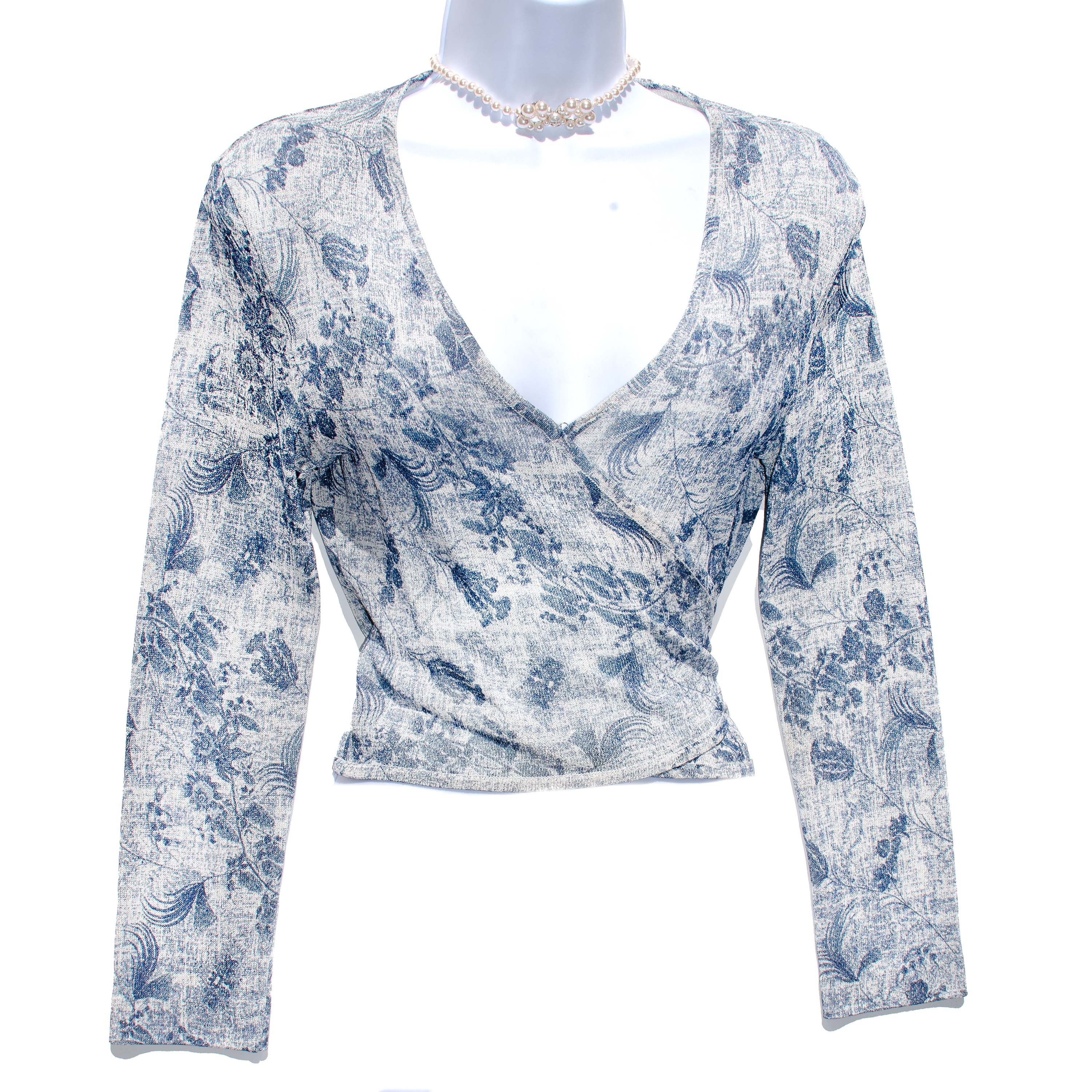 Dior Christian Dior by John Galliano 2001 Blue Short Jacket Size M / US 6-8 / IT 42-44 - 2 Thumbnail