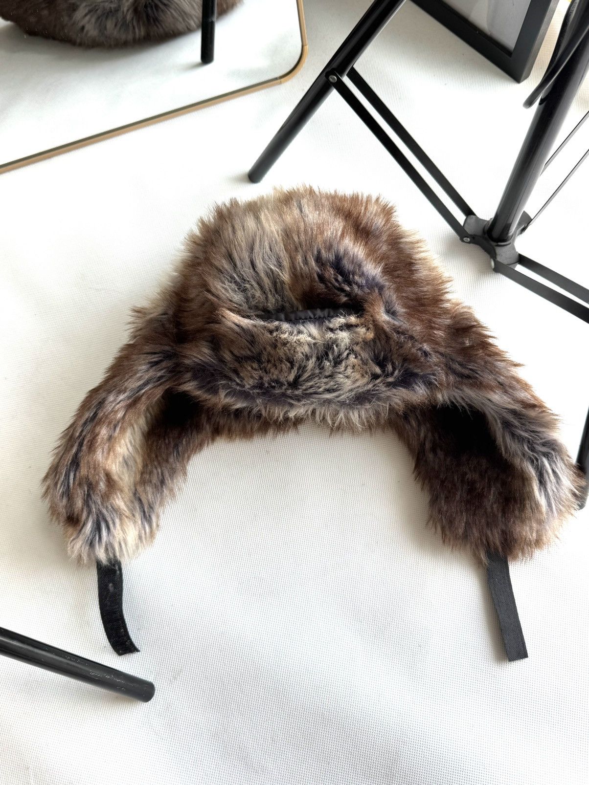 Japanese Brand Vintage fuzzy mohair japanese ushanka hat avant garde Size ONE SIZE - 1 Thumbnail