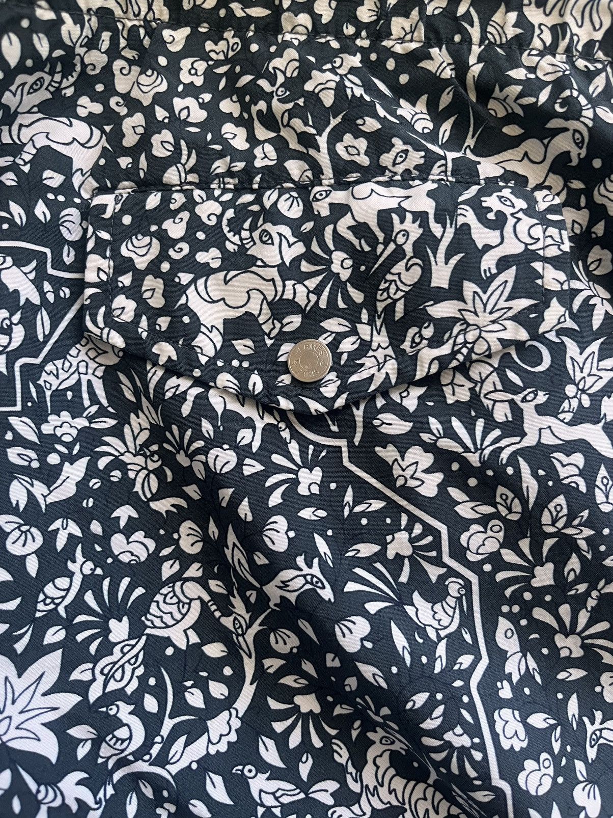 Hermes HERMÈS “Jardin de la Maharani” swim trunks Size US 38 / EU 54 - 4 Thumbnail