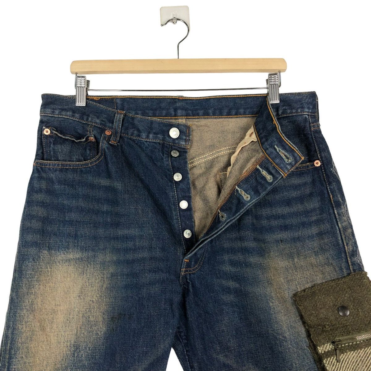 Levi's 🔥VINTAGE LEVIS DENIM JEANS RARE DESIGN COMME CA ISM JAPAN Size US 34 / EU 50 - 14 Thumbnail