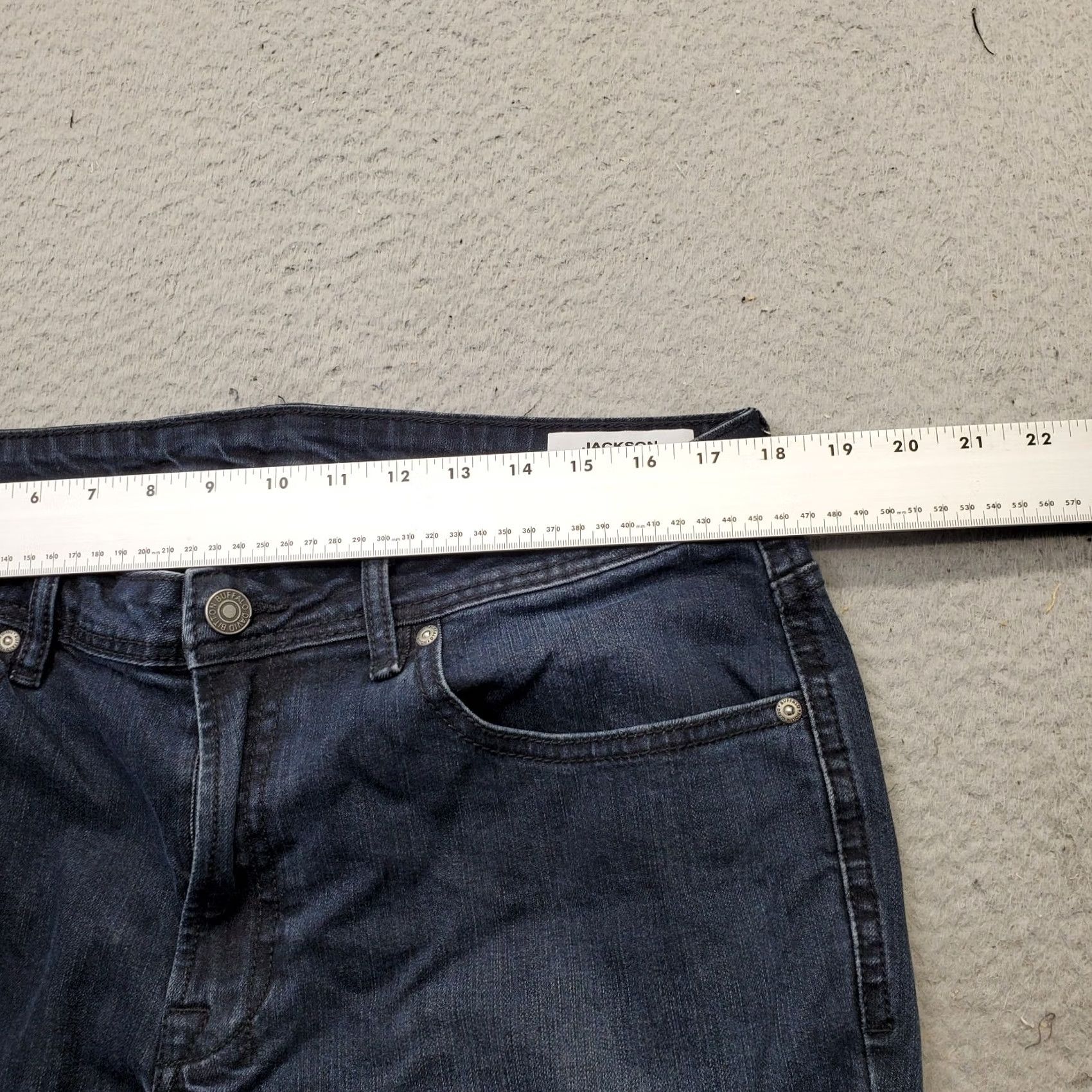 Buffalo David Bitton Buffalo Mens Jeans 34x30 Blue Denim Dark Wash Buffalo David Bitton Jackson Slim Straight Jeans Mens 34x30 Blue Denim Dark Wash Size US 34 / EU 50 - 6 Thumbnail