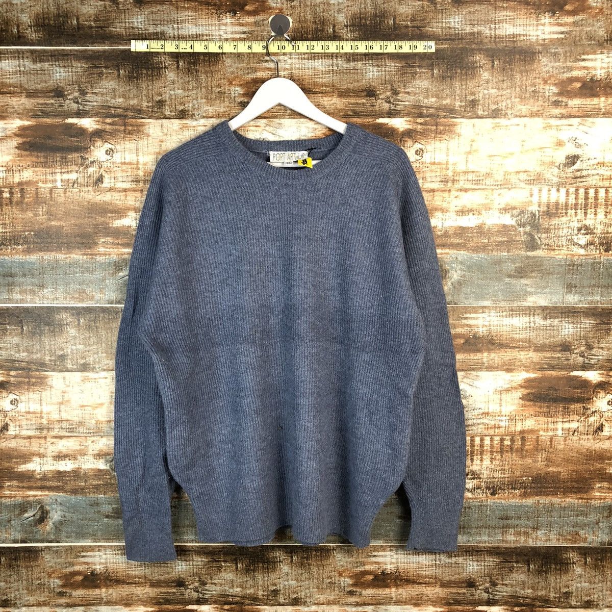Homespun Knitwear × Japanese Brand Port Arthur Blue vintage Knitwear #A2236 Size US L / EU 52-54 / 3 - 1 Thumbnail