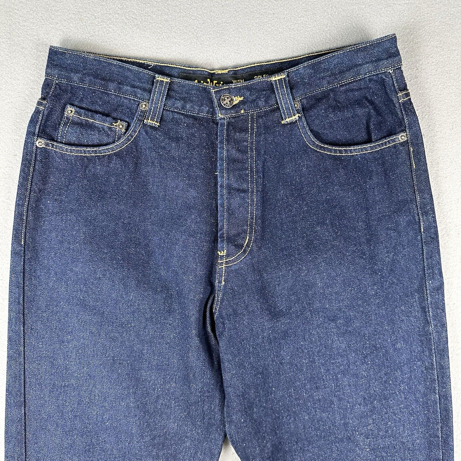Dr. Martens Dr Marten Air Wair Straight Fit Jeans Men’s 34x32 Blue Denim Size US 34 / EU 50 - 4 Thumbnail