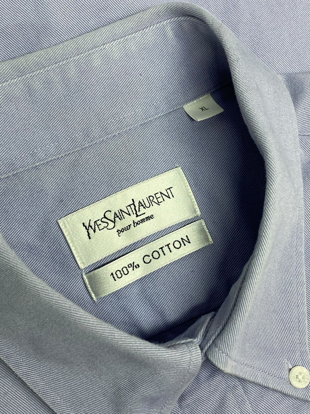 Yves Saint Laurent Vintage Yves Saint Laurent Shirt 90's lavander Size US XL / EU 56 / 4 - 15 Thumbnail