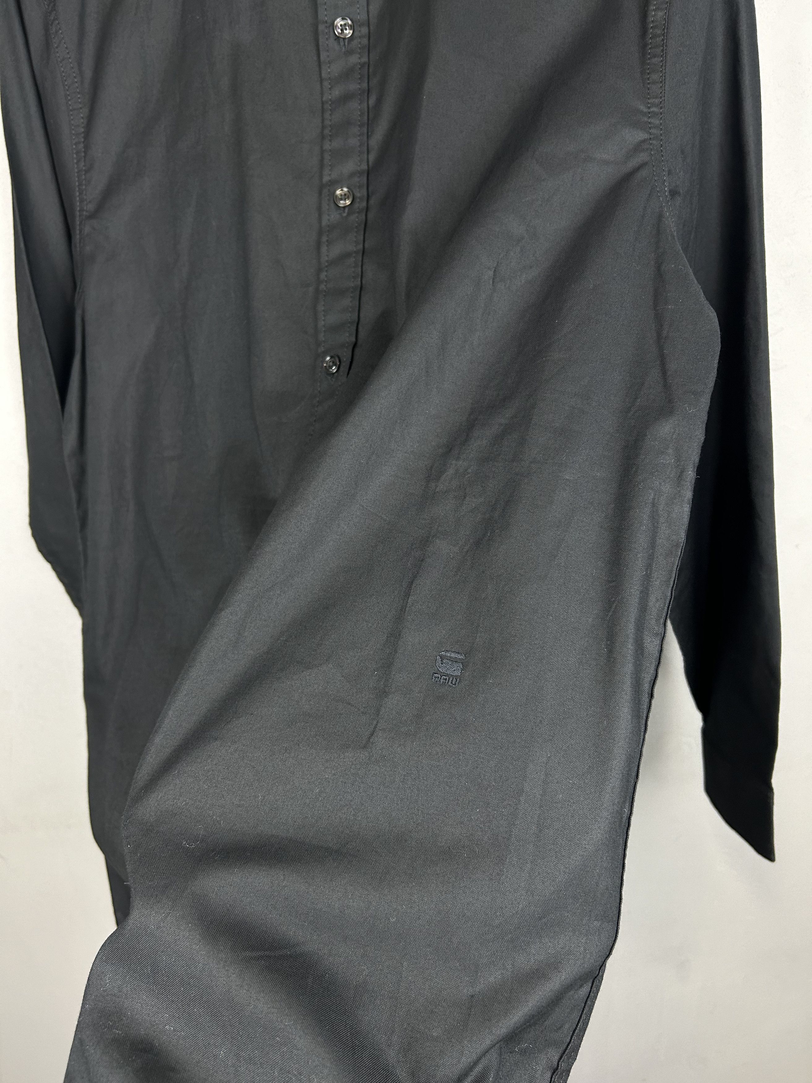 G-Star G-Star Shirt Black Stalt C-Less Clean Long Sleeve Small Logo Size US M / EU 48-50 / 2 - 3 Thumbnail