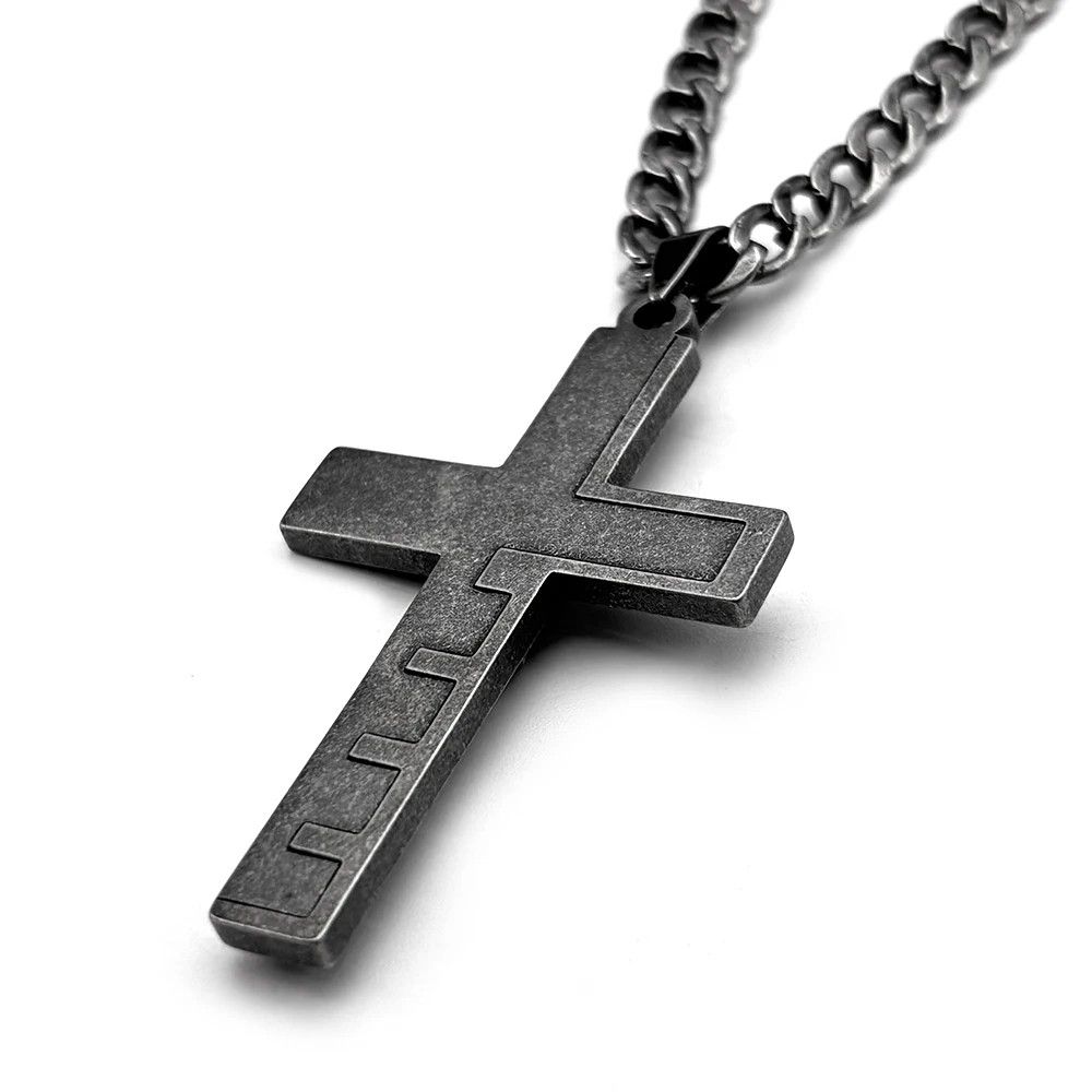 Jewelry Christian Jesus Cross Crucifix English Bible Pendant Size ONE SIZE - 2 Thumbnail