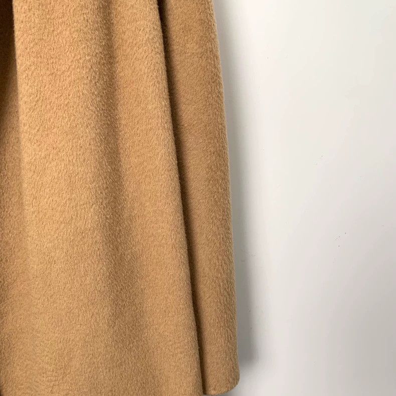 Max Mara Max Mara Long Sleeve Belted Coat in Dark Brown Camel Hair Size XXS / US 00 / IT 34 - 4 Thumbnail
