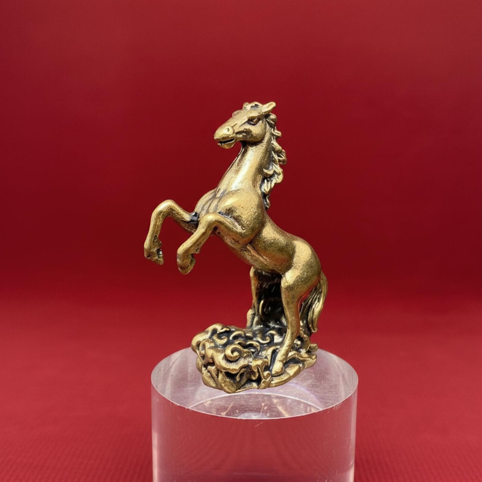 The Unbranded Brand Brass Horse Figurine Miniature Size ONE SIZE - 1 Thumbnail